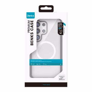 Benks Magnētiskais Lucid Armor apvalks (A048) priekš Samsung Galaxy S26, balts