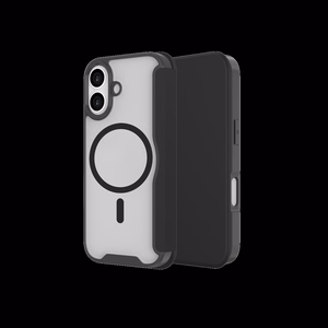 JUST MUST CHAMPION II MAGSAFE atvērams maciņš iPhone 17, melns