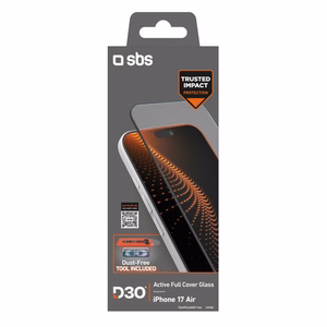 SBS защитное стекло с технологией D3O в комплекте с аппликатором для iPhone 17 Air