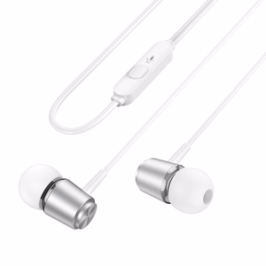 HOCO vadu austiņas Jack 3,5 mm ar mikrofonu M108 sudraba