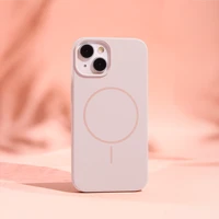 Silicone Thin Mag case for iPhone 16e / 17e light pink