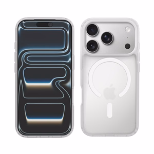 Crong Hybrid Matte Magnetic MagSafe vāciņš ierīcei iPhone 17 Pro, balts