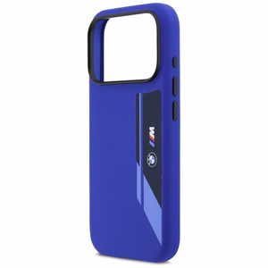 BMW M Silicon Vertical Logo MagSafe macins iPhone 17 Pro - tumsi zils