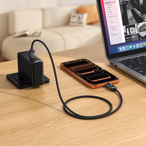 Hoco U154 USB-C–USB-C kabelis ar punktu matricas LCD ekrānu, 3 A, 60 W, 1 m, melns