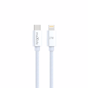 Maxlife MXUC-12 kabelis USB-C - Lightning 1,0 m 27W - balts