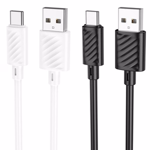 Kabelis USB A uz USB C Hoco 3A 2 m X88 melns