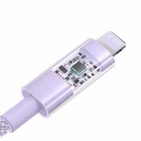 Baseus Gem USB-C to iP fast charging cable 1 m 20 W violets
