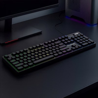 Wozinsky WKG-200 RGB membrānas spēļu tastatūra ar ritināšanas riteni - melna