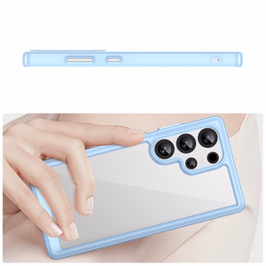 Viedtālruņa apvalks (m) ar Gel Frame Samsung Galaxy S25 Ultra - zils (m)