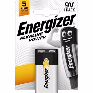 Sārmainā baterija Energizer Alkaline Power 6LR61 (1604, 6F22) 9V