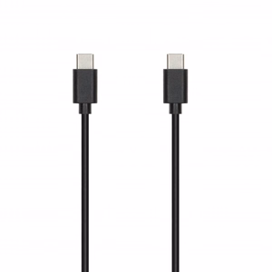 SEEK TOTI 20W Type-C PD Wall Fast Charger with Type-C to Type-C, 1 m PVC Data Cable 3A, Black
