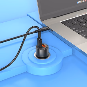 Автомобильное зарядное устройство Borofone BZ20A Smart USB Type-C QC 3.0 PD 83W прозрачный чёрный
