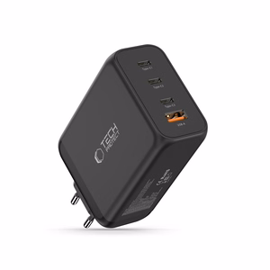 Tech-Protect NC240W-GaN 4 portu 240 W sienas lādētājs - melns