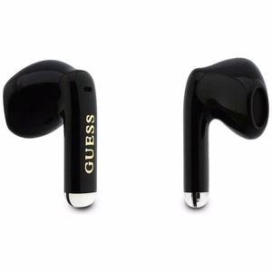 Bezvadu TWS austiņas Guess Glossy Gold Line Classic, melnas