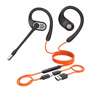 OpenRock Link 10 Wired Over-Ear Headphones - Black