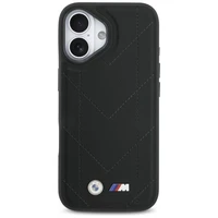 BMW M Quilted Logo MagSafe viedtālruņa apvalks iPhone 17 - melns