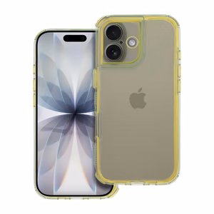 MATRIX CLEAR viedtālruņa apvalks IPHONE 17 dzeltens