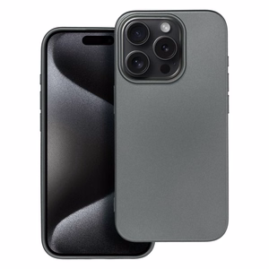 METALLIC viedtālruņa apvalks IPHONE 15 Pro pelēks