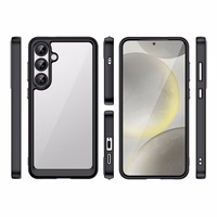 Kosmosa apvalks ar želejas rāmi Samsung Galaxy S25+ - melns