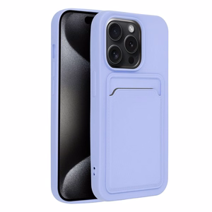 Karteņu viedtālruņa apvalks IPHONE 15 Pro violets