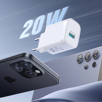 Joyroom JR-TF4 18W USB-A sienas lādētājs - balts