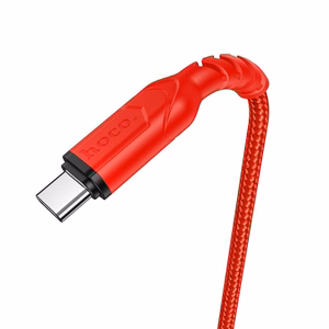 Kabelis USB A uz USB C Hoco QC 3A 1 m X59 sarkans