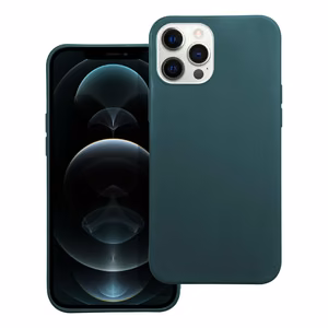 Matēts viedtālruņa apvalks IPHONE 12 Pro Max tumši zaļš