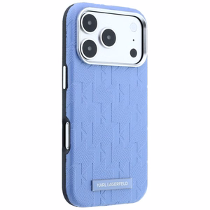 KARL LAGERFELD maciņš IPHONE 18 Pro/17 Pro saderīgs ar MagSafe (Mono Resin Logo) (krāsa: gaiši zila)