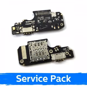 Uzlādes ports saderīgs ar Xiaomi Poco X4 Pro 5G / Redmi Note 11 Pro / Note 12 Pro 4G ar elastīgo kabeli / Plata (Service Pack)