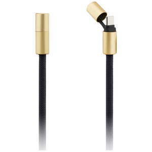 Guess CBDY 4G Charm USB-C / USB-C kabelis 150cm - melns