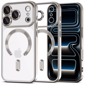 Tech-Protect MagFlex MagSafe maciņš iPhone 17 Pro caurspīdīgs sudraba