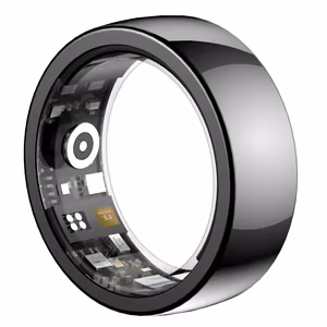 Riversong viedais ring Trinity melns SR01 size 7 diameter inside 17mm