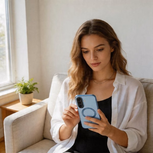 Tech-Protect MagFlex MagSafe Чехол для Samsung Galaxy A57 5G - прозрачный синий