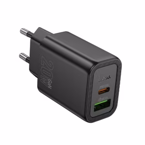 Phone charger Hoco USB A + USB C QC3.0 PD 3A 20W N61 black