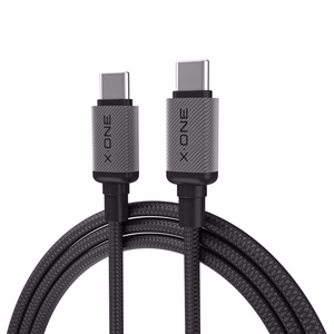X-ONE TitanFlex datu kabelis – C–C tipa – 5A, līdz 240W, 1,2 m, melns