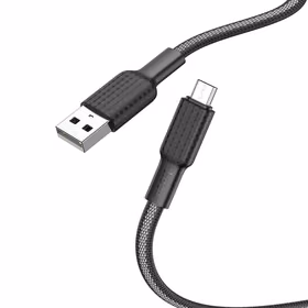 Kabelis USB-A uz Micro USB Hoco 2,4A 1 m X69 - melns/balts