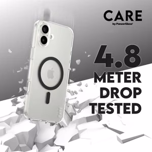 CARE by PanzerGlass Flagmanis viedtālruņa apvalks iPhone 16 Plus 6.7" melns/melns Magnētiskais 1347