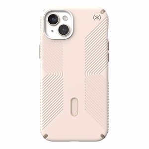 Speck Presidio2 Grip MagSafe vāciņš ar ClickLock ierīcei iPhone 15 Plus / 14 Plus, “Bleached Bone / Heirloom Gold” krāsā