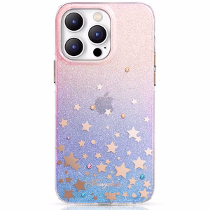 Kingxbar Heart Star Series viedtālruņa apvalks iPhone 14 Plus apvalks ar zodiaka zvaigznēm