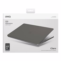 Uniq Claro MacBook Air 15" apvalks (2023) - caurspīdīgs-pelēks