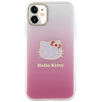 Hello Kitty IML Gradient Electrop Kitty Head korpuss viedtālrunim iPhone 11 / XR - rozā