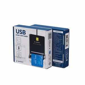 Gembird FD2-SCR – USB viedkaršu lasītājs, melns