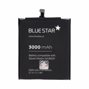 Аккумулятор для Xiaomi Redmi 5A (BN34) 3000 mAh Blue Star