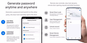 Viedā durvju slēdzene Tuya, Wi-Fi, pirkstu nospiedums, RFID, labā/kreisā roka, reversā