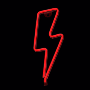 Neon LED Light BOLT sarkans Bat + USB FLNE06 Forever Light