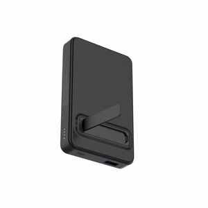 Внешний аккумулятор Wozinsky WLWP-10KA0Y3S 22.5W PD Qi2 10000 mAh, с подставкой, 1x USB-A, 1x USB-C - чёрный