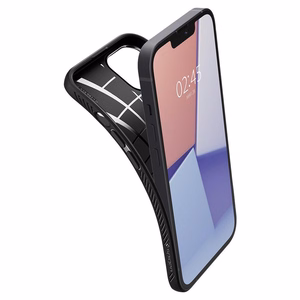 Spigen Liquid Air viedtālruņa apvalks iPhone 13 mini - matēti melns