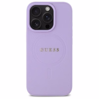 Guess Saffiano Magnētiskais viedtālruņa apvalks iPhone 16 Pro Max - violets