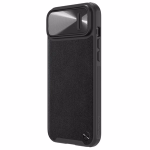 Nillkin CamShield Leather S viedtālruņa apvalks iPhone 14 apvalks ar kameras vāciņu melns