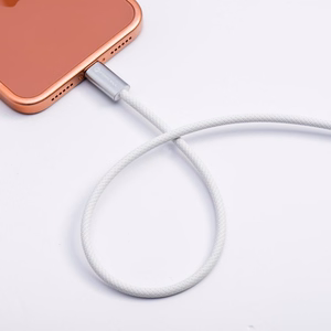 Kabelis USB C uz USB C Forcell F-Energy QC4.0 PD 3A 60W Cafule Flat 1,2 m CCFN23 balts